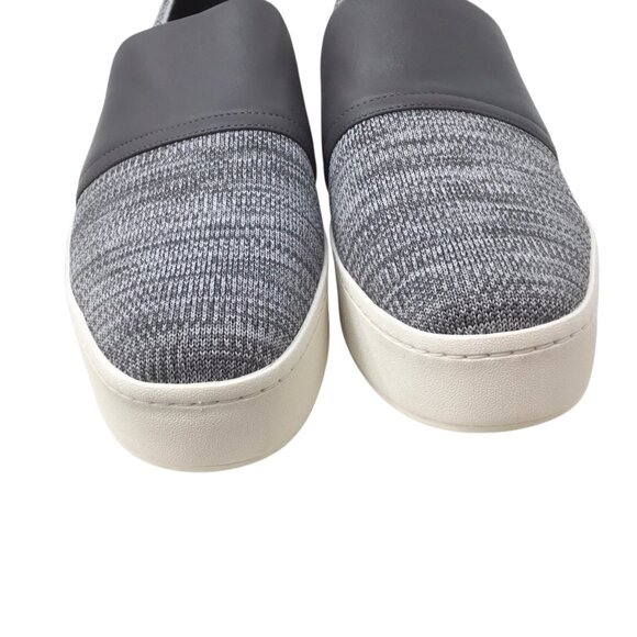 Vince Ward Gray NWOB Platform Slip On Loafers Sneakers 40 10 Knit Stretch - Picture 6 of 9